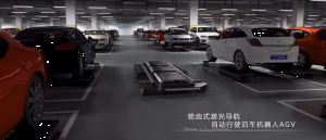 怡丰“激光导航+梳齿交换”式汽车搬运AGV机器人