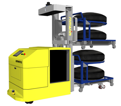 柯金 双货叉堆垛激光导航AGV