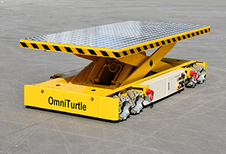 麦克纳姆轮全向车 移动千斤顶 智能移动平台 装配平台  移动作业平台