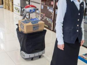 购物不怕多 机器人来运货