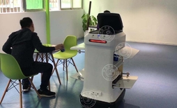 激光导航餐厅机器人M-51 robot送餐服务机器人