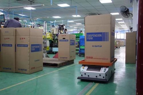 AGV在搬运上下料的工作流程