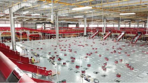 智能物流人机CP有多强？场地节省一半效率提升5倍！人机高度默契助力京东海量订单处理