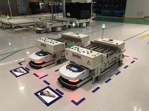 物流联合工段AGV现场调试