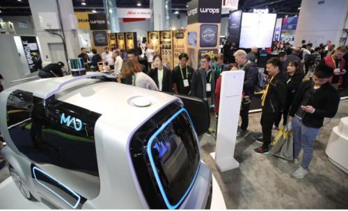 美团首次展现无人配送链条，发布末端配送机器人 | CES 2019