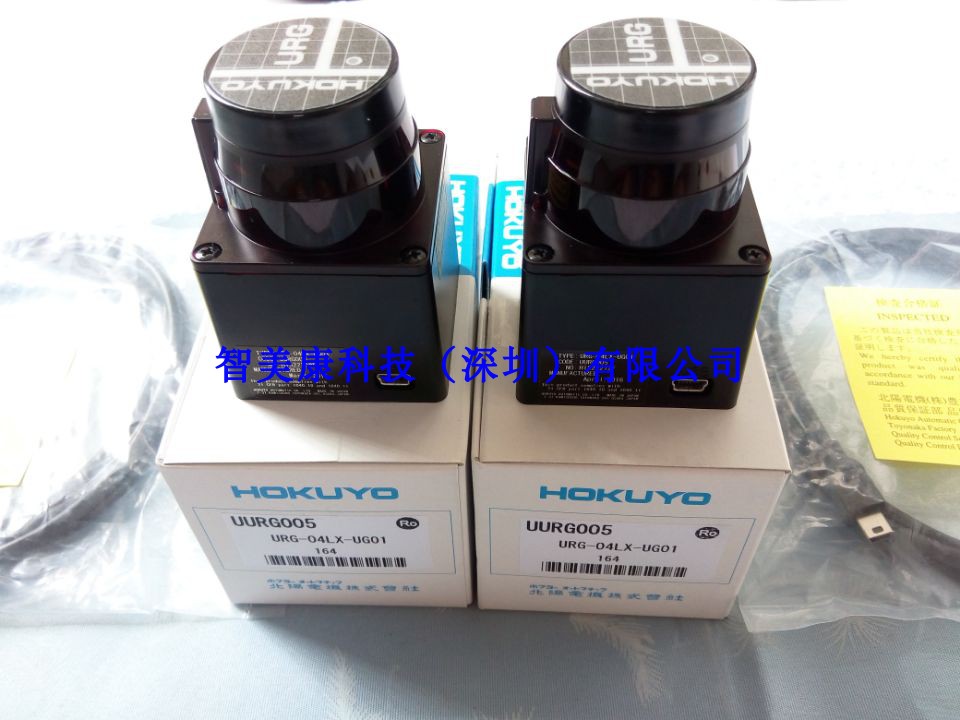 日本北阳HOKUYO代理URG-04LX-UG01机器人AGV用4米半径二维激光雷达