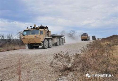 英美军队将要使用机器人车队进行补给运送