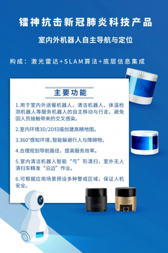 镭神智能推出“激光雷达+SLAM+底层信息集成”解决方案  为人工智能机器人带来“智慧双眼”
