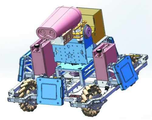 “00”后大学生设计战“疫”机器人