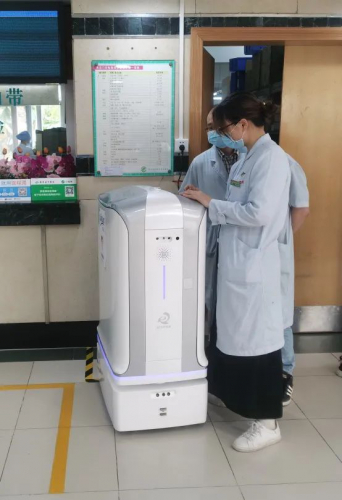 易普森医院物流机器人进驻广东省中医院芳村医院，送药跑腿最拿手