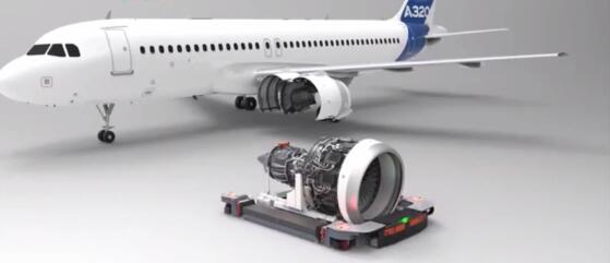 给飞机更换发动机的AGV机器人您见过吗？