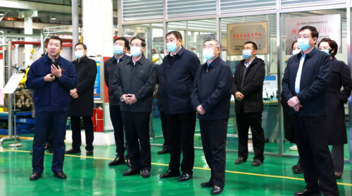 河北省政协主席、党组书记叶冬松莅临中信重工开诚智能考察调研