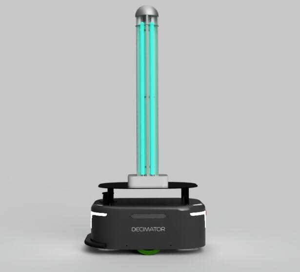 Addverb：紫外线消毒移动机器人DECIMATOR-40KG_中国AGV网(www.chinaagv.com)