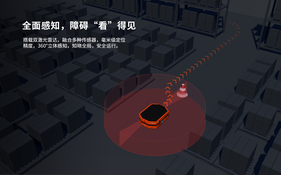 隆博：辊筒接驳机器人R300S_中国AGV网(www.chinaagv.com)