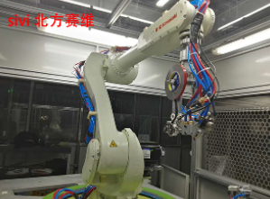 北方赛维汽车保险杠施胶机器人