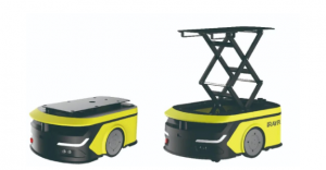 华睿科技轻量型落地分拣系列AMR，高速、高效、稳定、准确