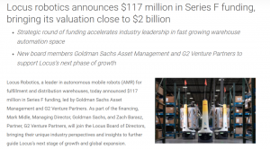 Locus再获融资，估值20亿美元，“订单到人”受全球市场追捧