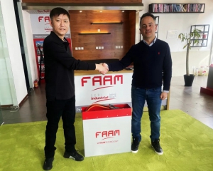 法阿姆中国总经理韦大力先生与法阿姆蓄电池销售（北京）有限公司总经理张毓虎先生在北京会面