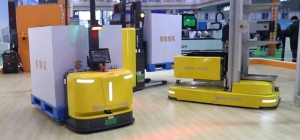 井松智能携全品类AGV亮相合肥制博会，核心部件现场发布引关注！