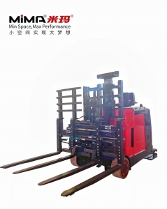MiMA双托盘平衡重AGV车体助力无人搬运快速发展