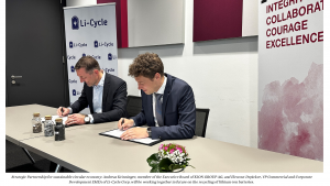凯傲集团宣布与 Li-Cycle 建立专注于循环经济的电池回收合作伙伴关系