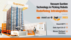 今年LogiMAT的巨大看点，快仓双深位吸盘机器人首次亮相海外