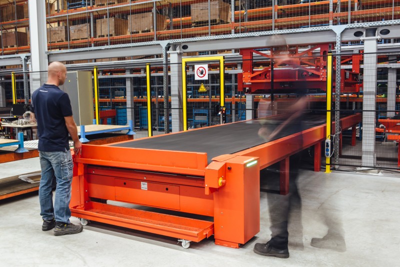 用于激光切割零件的传送带