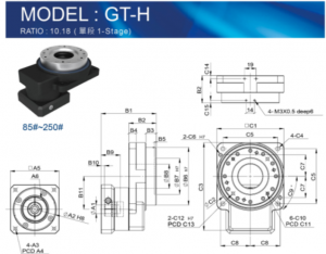 GT-H单段；速比10，18