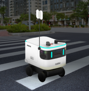 户外自动驾驶机器人（最后一公里配送机器人）_中国AGV网(www.chinaagv.com)