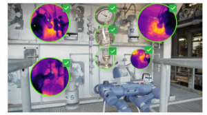 世界上唯一防爆足形机器人在巴斯夫防爆区进行检查测试