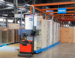 科钛AGV搬运机器人助力电气设备企业打造智慧工厂