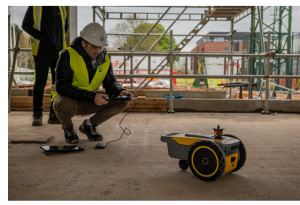 惠普推出升级版建筑划线打印机器人