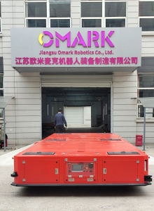 助力新能源储能行业智能化工厂建设 | 欧米麦克自主研发的80T超级重载3D SLAM无反激光导航AGV通过客户验收顺利交付