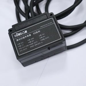 TCP|UDP通信4个NPN输出120°扫描测量避障雷达 4线激光传感器 DE-4511