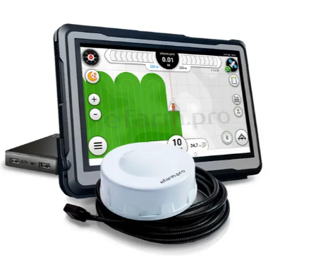 农业导航仪 efarm.pro 10”。GPS拖拉机并联驾驶系统