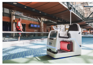 A&K 机器人在机场测试行李无人运输车