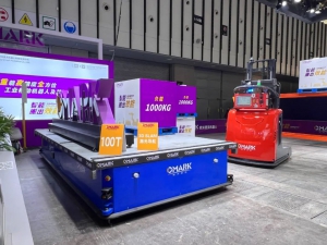 强势推出|欧米麦克携3D SLAM激光导航高精度超重载AGV精彩亮相世界智能制造大会！