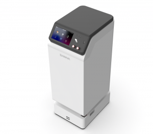 聚焦高质量发展丨新华医疗全院物流机器人新样机下线，助力智慧医院建设