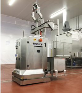 Proxaut不锈钢AGV，用于食品等卫生苛严行业无人搬运！