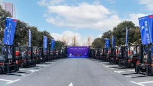 林德暨风氢扬氢能叉车批量交付仪式圆满完成！