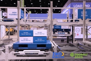 北美首秀丨智库智能「六向穿梭车」引领全球智能仓储新风潮