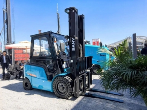 三一电动叉车首秀德国宝马展Bauma 2025！
