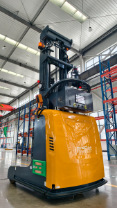 前移式AMR高位货架激光SLAM混合导航无人叉车