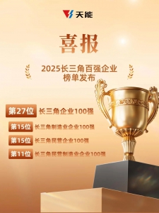 天能集团位列长三角企业百强第27位，新能源龙头引领区域绿色发展