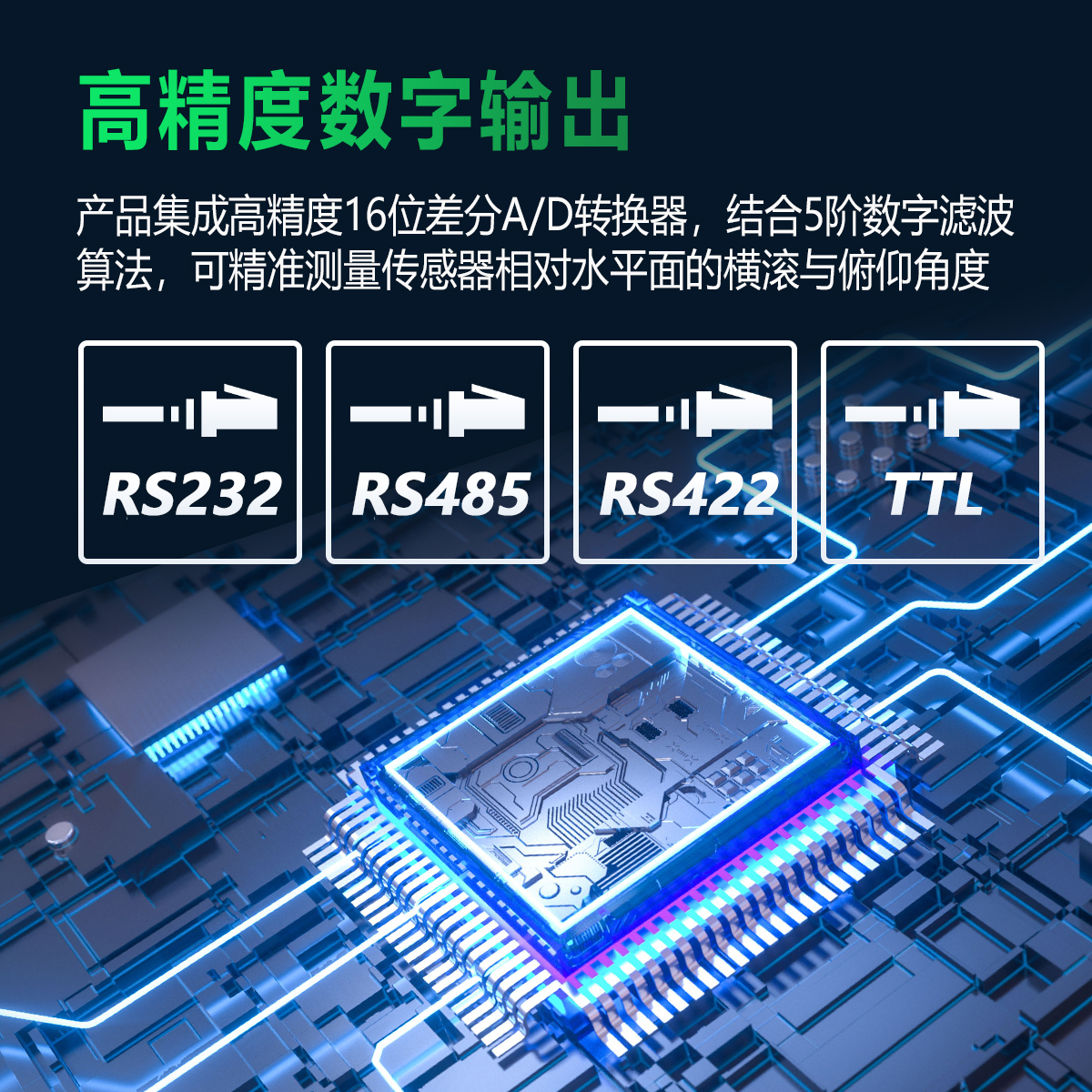HTS6 高精度数字输出倾角传感器