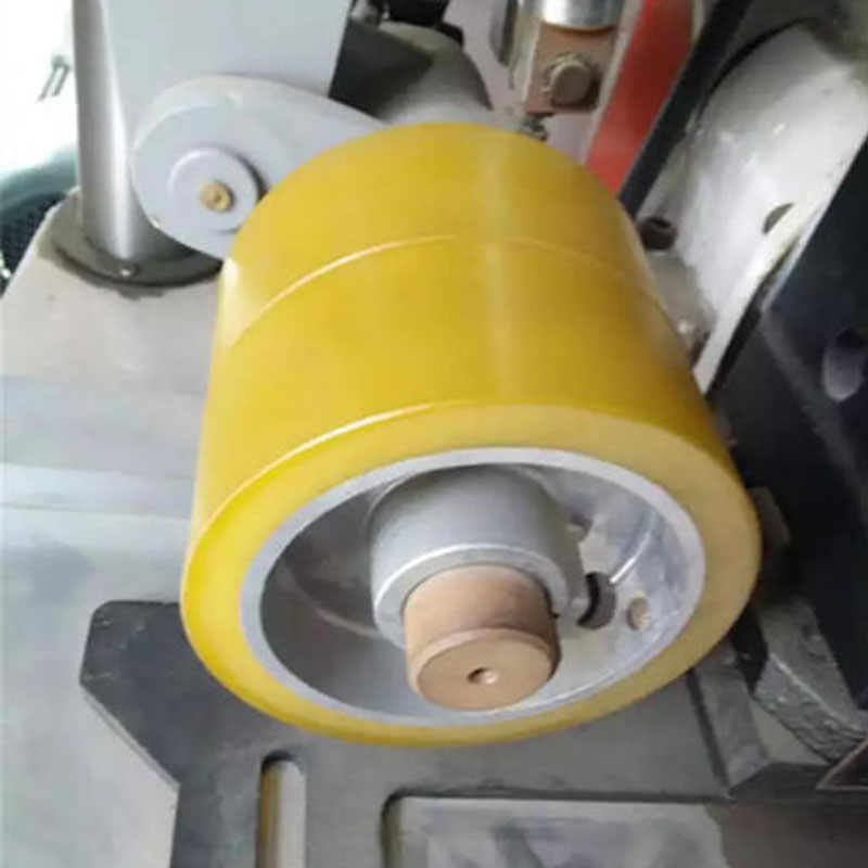 重载铸铁芯包胶轮 一体浇注聚氨酯裹胶轮 耐摩擦高承载