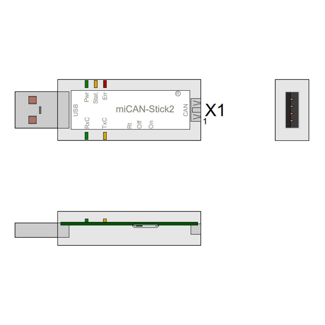 USB 转 CANopen 适配器 AGV 总线调试工具 德国miControl miCAN-Stick2_AGV网(www.chinaagv.com) USB 转 CANopen 适配器 AGV 总线调试工具 德国miControl miCAN-Stick2_AGV网(www.chinaagv.com)