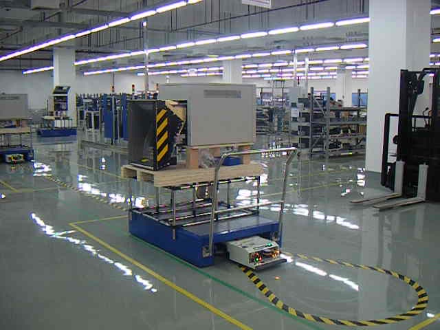 AGV昆山易控自動化自動牽引小車