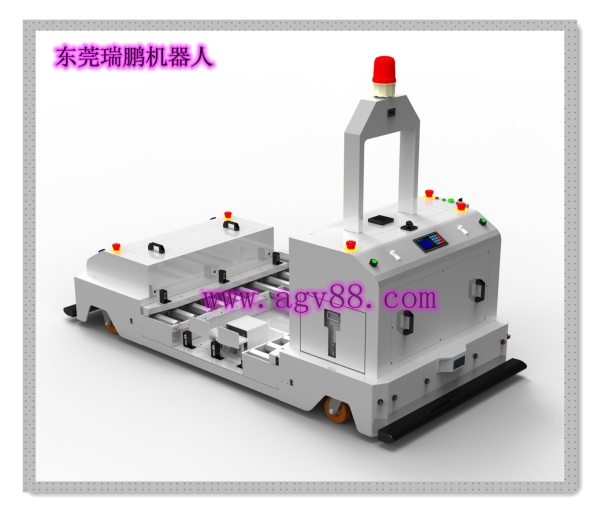 东莞瑞鹏双驱动双向滚筒对接背负型AGV RP-GT-1TSQ-CS01